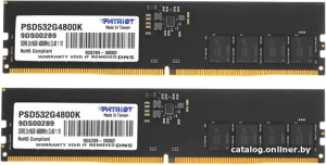 Signature Line 2x16ГБ DDR5 4800 МГц PSD532G4800K