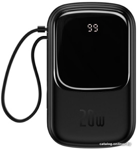 Qpow Pro Digital Display Fast Charge 10000mAh 20W (черный)