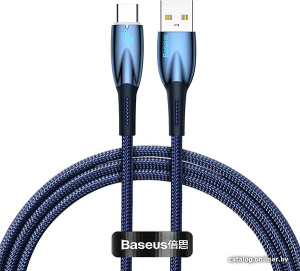 Glimmer Series Fast Charging Data Cable USB Type-A - Type-C 100W CADH000503 (2 м, синий)