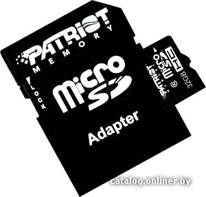 microSDHC (Class 10) 32 Гб + адаптер (PSF32GMCSDHC10)
