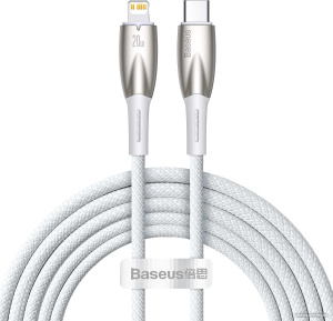 Glimmer Series Fast Charging Data Cable 100W USB Type-A - Type-C (2 м, белый)