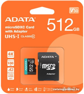 Premier AUSDX512GUICL10A1-RA1 microSDXC 512GB (с адаптером)