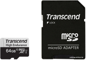 microSDXC TS64GUSD350V 64GB (с адаптером)
