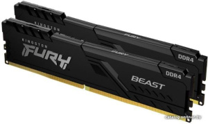 FURY Beast 16GB 2x8GB DDR4 PC4-25600 KF432C16BBK2/16