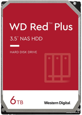 Жесткий диск WD Red Plus 6TB WD60EFPX купить в интернет-магазине X-core.by