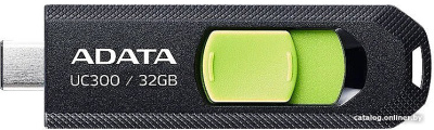 USB Flash ADATA UC300 32GB (черный/зеленый)  купить в интернет-магазине X-core.by