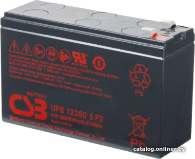 Купить аккумулятор для ибп csb battery ups123606 f2 (12в/7.5 а·ч) в интернет-магазине X-core.by