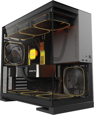 Корпус Geometric Future Model 5 5FAN (черный/серый)  купить в интернет-магазине X-core.by