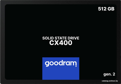 SSD GOODRAM CX400 gen.2 512GB SSDPR-CX400-512-G2  купить в интернет-магазине X-core.by