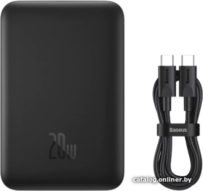 Купить внешний аккумулятор baseus magnetic mini wireless fast charge power bank 10000mah 20w (черный) в интернет-магазине X-core.by