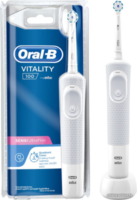 Электрическая зубная щетка Oral-B Vitality 100 Sensi White D100.413.1 (белый)