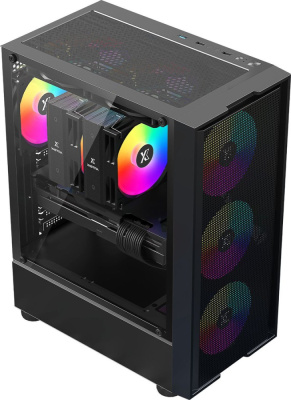 Корпус XASTRA A301 4FRGB (черный)  купить в интернет-магазине X-core.by