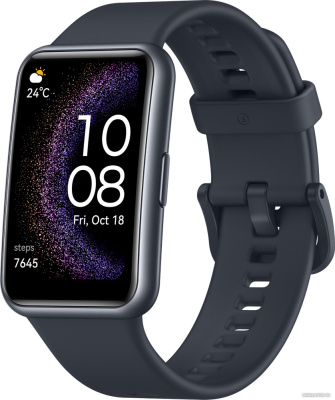 Купить умные часы huawei watch fit special edition (сияющий черный) в интернет-магазине X-core.by