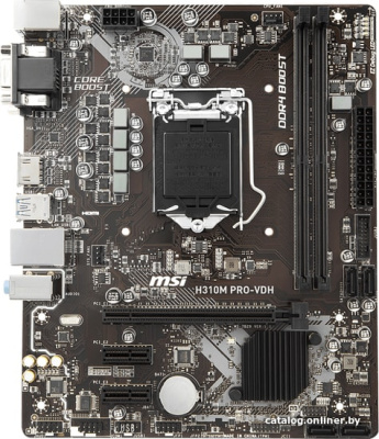 Материнская плата MSI H310M PRO-VDH  купить в интернет-магазине X-core.by