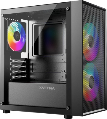 Корпус XASTRA A305M 3FRGB (черный)  купить в интернет-магазине X-core.by