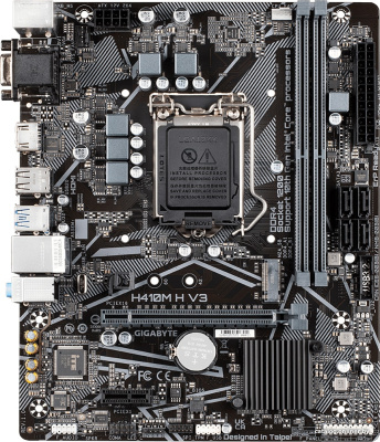 Материнская плата Gigabyte H410M H V3 (rev. 1.0)  купить в интернет-магазине X-core.by