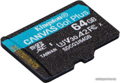 Купить карта памяти kingston canvas go! plus microsdxc 64gb (с адаптером) в интернет-магазине X-core.by