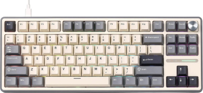 Купить клавиатура royal kludge r87 pro rgb half grey (rk creamy) в интернет-магазине X-core.by