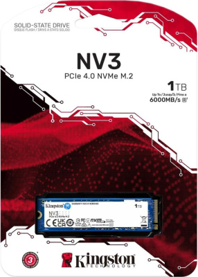 SSD Kingston NV3 1TB SNV3S/1000G  купить в интернет-магазине X-core.by
