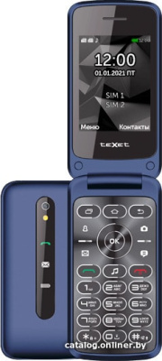 Купить мобильный телефон texet tm-408 (синий) в интернет-магазине X-core.by
