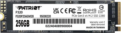 SSD Patriot P320 256GB P320P256GM28  купить в интернет-магазине X-core.by