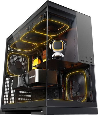 Корпус Geometric Future Model 5 5FAN (черный/серый)  купить в интернет-магазине X-core.by