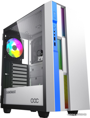 Корпус GameMax Brufen C3 WB (белый/голубой)  купить в интернет-магазине X-core.by
