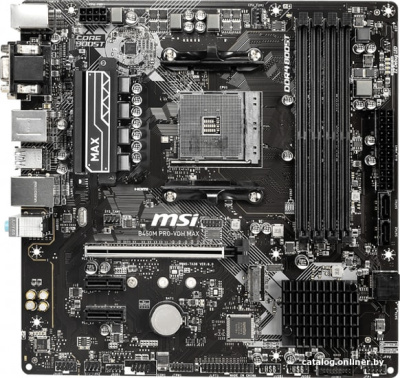 Материнская плата MSI B450M PRO-VDH MAX  купить в интернет-магазине X-core.by