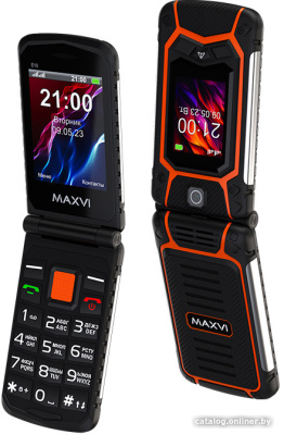 Купить кнопочный телефон maxvi e10 (оранжевый) в интернет-магазине X-core.by