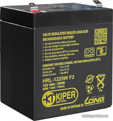 Купить аккумулятор для ибп kiper hrl-1225w f2 (12в/6 а·ч) в интернет-магазине X-core.by