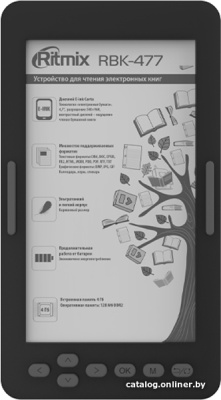 Купить электронная книга ritmix rbk-477 в интернет-магазине X-core.by
