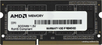 Оперативная память AMD Radeon Entertainment 2GB DDR3 SO-DIMM (R532G1601S1S-UO)  купить в интернет-магазине X-core.by