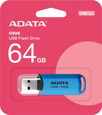 USB Flash ADATA C906 64GB (синий)  купить в интернет-магазине X-core.by