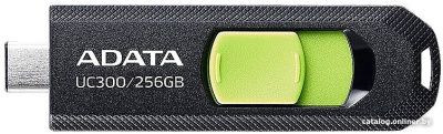 USB Flash ADATA UC300 256GB (черный/зеленый)  купить в интернет-магазине X-core.by