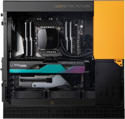 Корпус Geometric Future Model 4 King Arthur (черный/желтый)  купить в интернет-магазине X-core.by