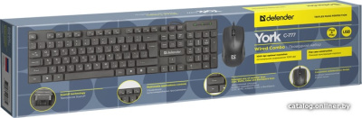 Купить клавиатура + мышь defender york c-777 45777 в интернет-магазине X-core.by