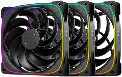 Комплект вентиляторов для корпуса Geometric Future Squama 2503R-14 Triple Pack (черный)  купить в интернет-магазине X-core.by