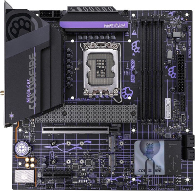 Материнская плата Colorful Colorfire B760M-Meow WiFi D5 Purple  купить в интернет-магазине X-core.by