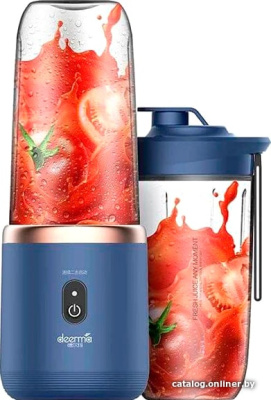 Портативный блендер Deerma DEM-NU06 Blue  купить в интернет-магазине X-core.by