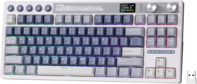 Купить клавиатура royal kludge m87 rgb ocean blue (rk beige) в интернет-магазине X-core.by