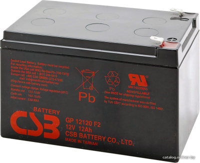 Купить аккумулятор для ибп csb battery gp12120 (12в/12 а·ч) в интернет-магазине X-core.by