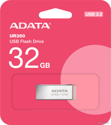 USB Flash ADATA UR350 32GB UR350-32G-RSR/BG (серебристый/коричневый)  купить в интернет-магазине X-core.by