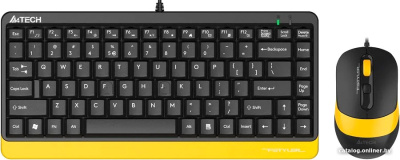 Купить офисный набор a4tech fstyler f1110 (черный/желтый) в интернет-магазине X-core.by