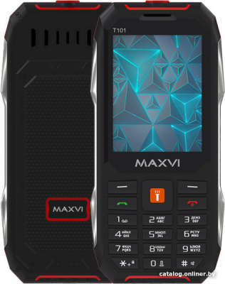 Купить кнопочный телефон maxvi t101 (красный) в интернет-магазине X-core.by