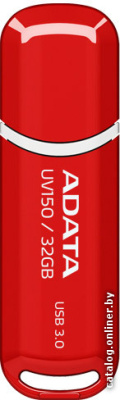 USB Flash A-Data DashDrive UV150 Red 32GB (AUV150-32G-RRD)  купить в интернет-магазине X-core.by