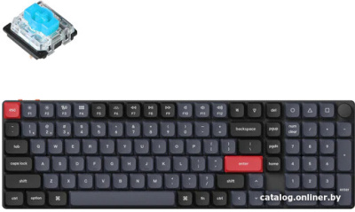 Купить клавиатура keychron k17 pro (gateron low profile blue) в интернет-магазине X-core.by