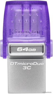 USB Flash Kingston DataTraveler MicroDuo 3C USB 3.2 Gen 1 64GB  купить в интернет-магазине X-core.by