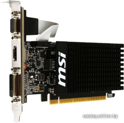 Видеокарта MSI GeForce GT 710 2GB DDR3 [GT 710 2GD3H LP]  купить в интернет-магазине X-core.by