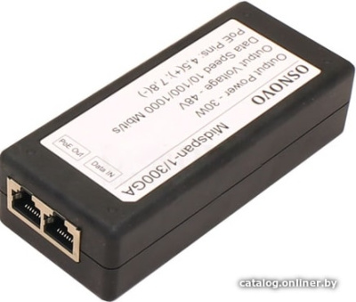 Купить poe-инжектор osnovo midspan-1/300ga в интернет-магазине X-core.by