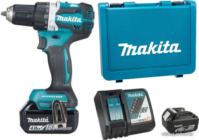 Дрель-шуруповерт Makita DDF484RME (с 2-мя АКБ, кейс)